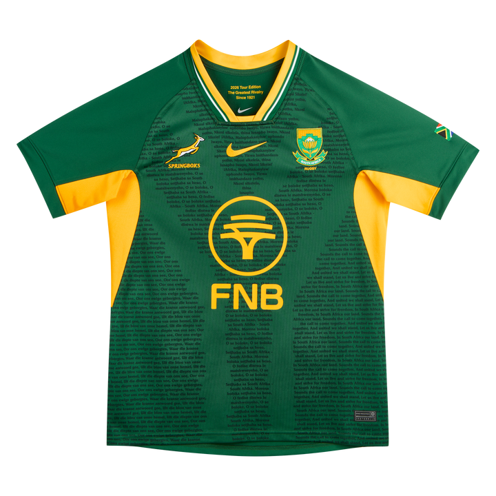 Nike Springboks Men's Home Stadium Rugby Shirt Greatest Rivalry