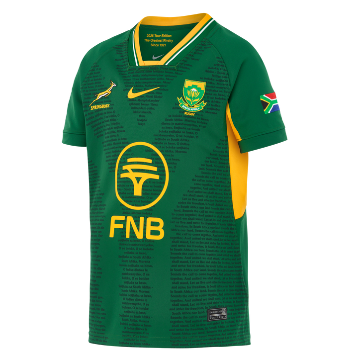 Nike Springboks Kids Home Stadium Rugby Shirt Greatest Rivalry