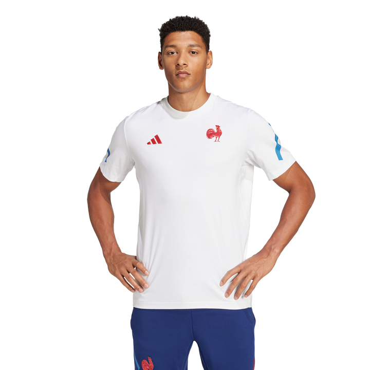 T-shirt Adidas France Travel ZNE Homme Blanc