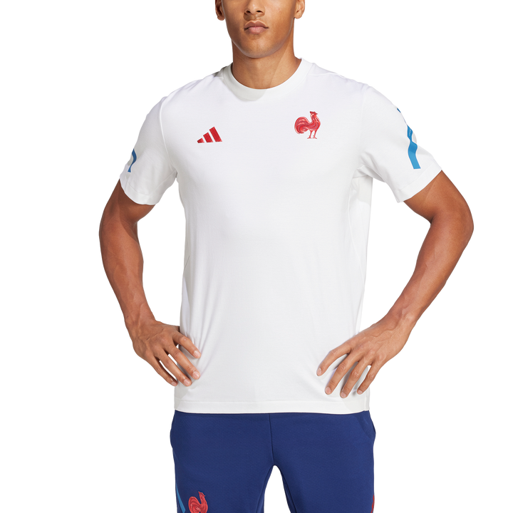 T-shirt Adidas France Travel ZNE Homme Blanc