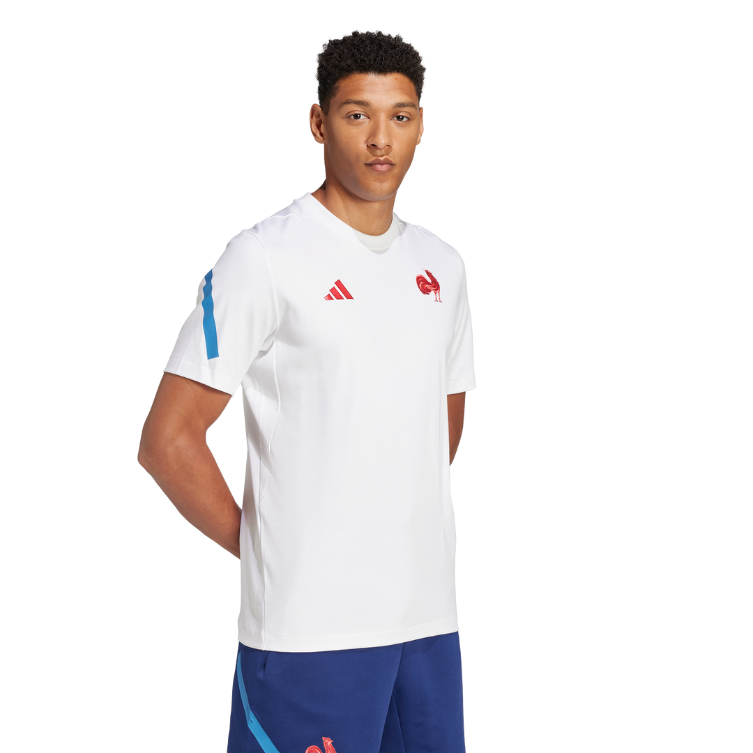 T-shirt Adidas France Travel ZNE Homme Blanc