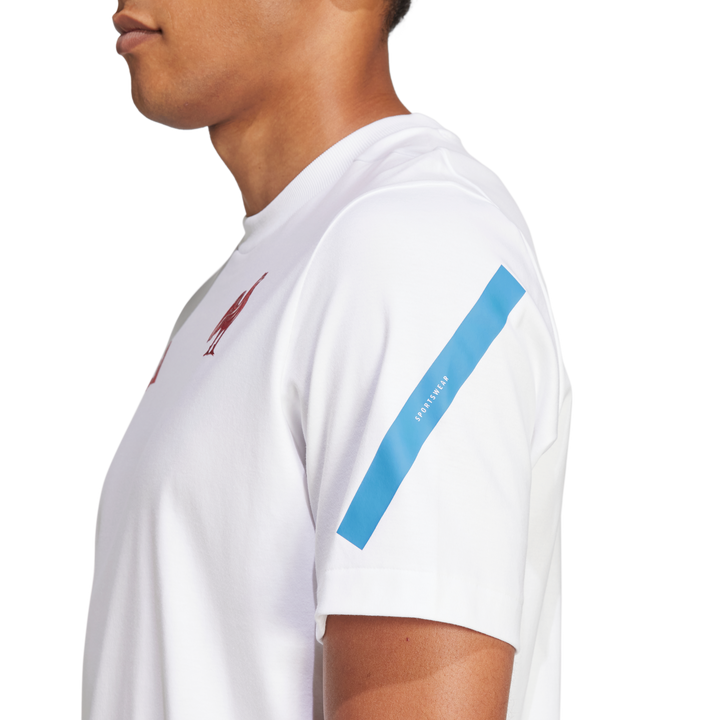 T-shirt Adidas France Travel ZNE Homme Blanc