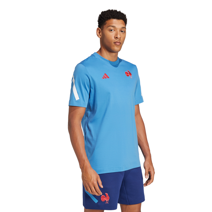 T-shirt Adidas France Travel ZNE Homme Bleu Clair