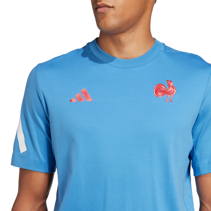 T-shirt Adidas France Travel ZNE Homme Bleu Clair