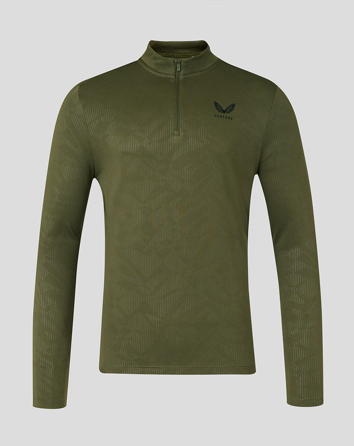 Castore Adapt All Over Print 1/4 Zip Long Sleeve Top Men
