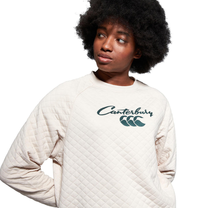 Pull ras du cou Canterbury Scene-Set pour femme, beige