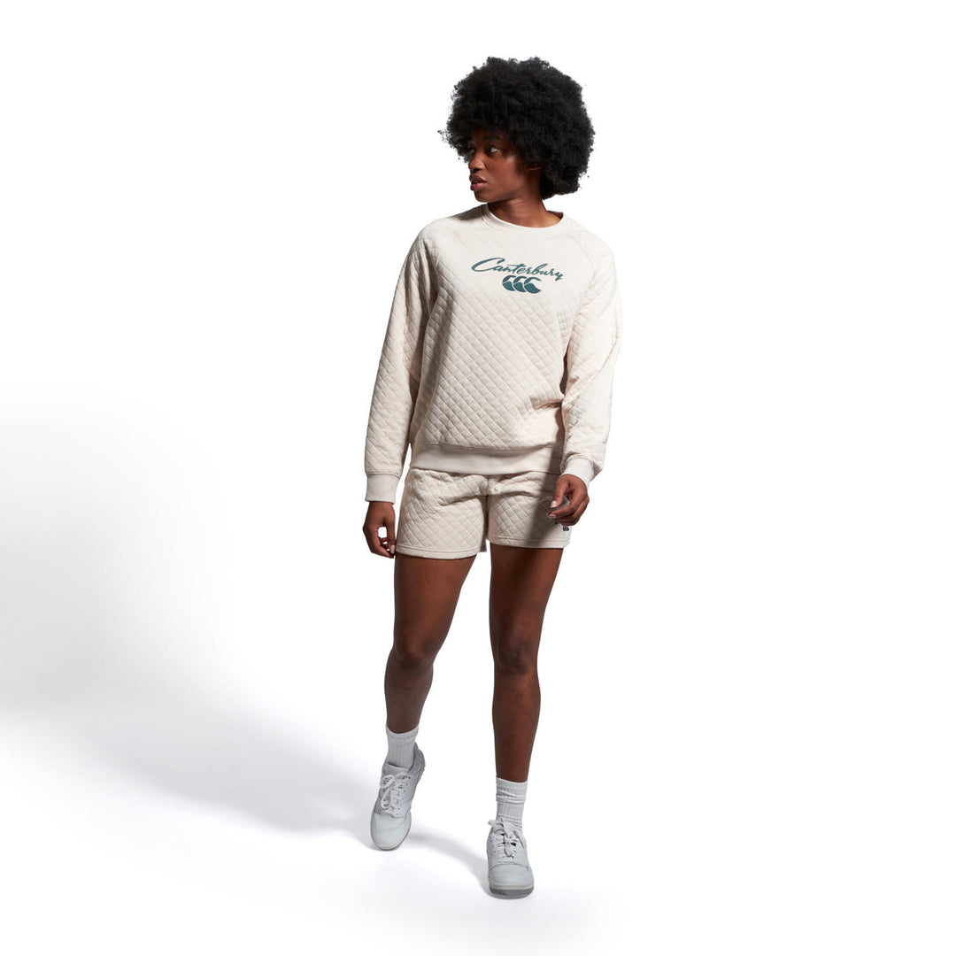 Pull ras du cou Canterbury Scene-Set pour femme, beige