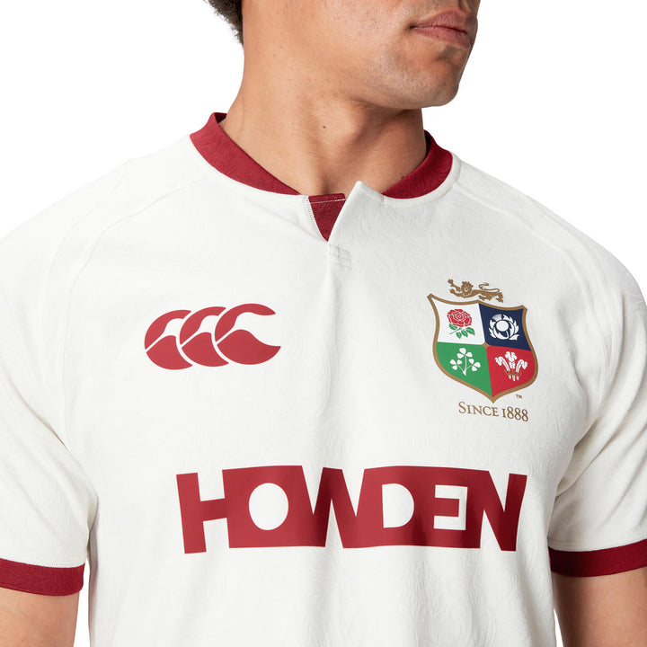 Maillot d'entraînement de rugby Canterbury British &amp; Irish Lions AU 2025 pour homme, blanc