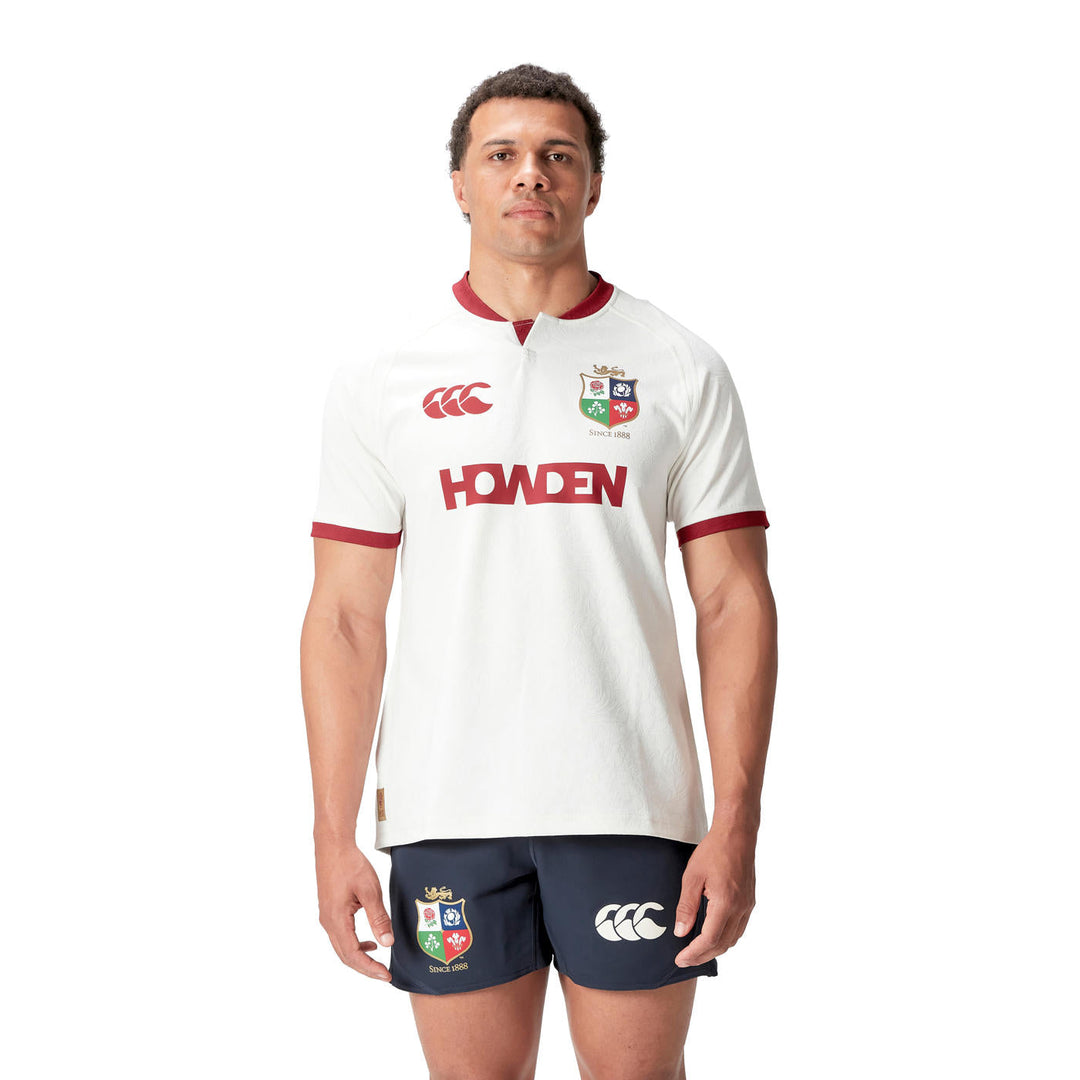 Maillot d'entraînement de rugby Canterbury British &amp; Irish Lions AU 2025 pour homme, blanc