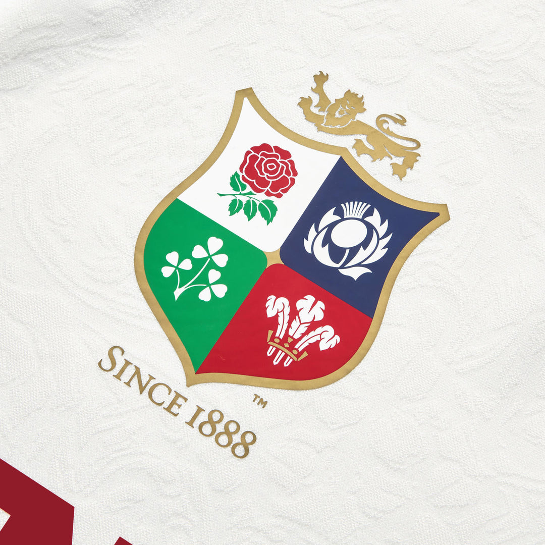 Maillot d'entraînement de rugby Canterbury British &amp; Irish Lions AU 2025 pour homme, blanc