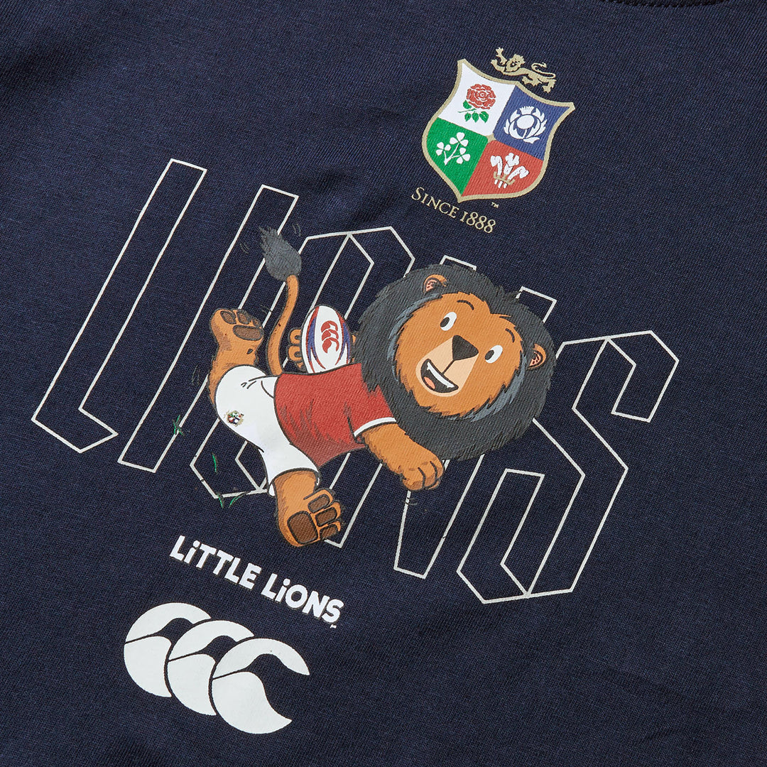 T-shirt Canterbury British &amp; Irish Little Lions pour tout-petits, bleu marine