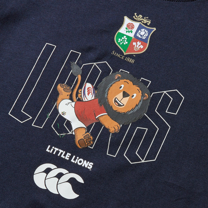 T-shirt Canterbury British &amp; Irish Little Lions pour tout-petits, bleu marine