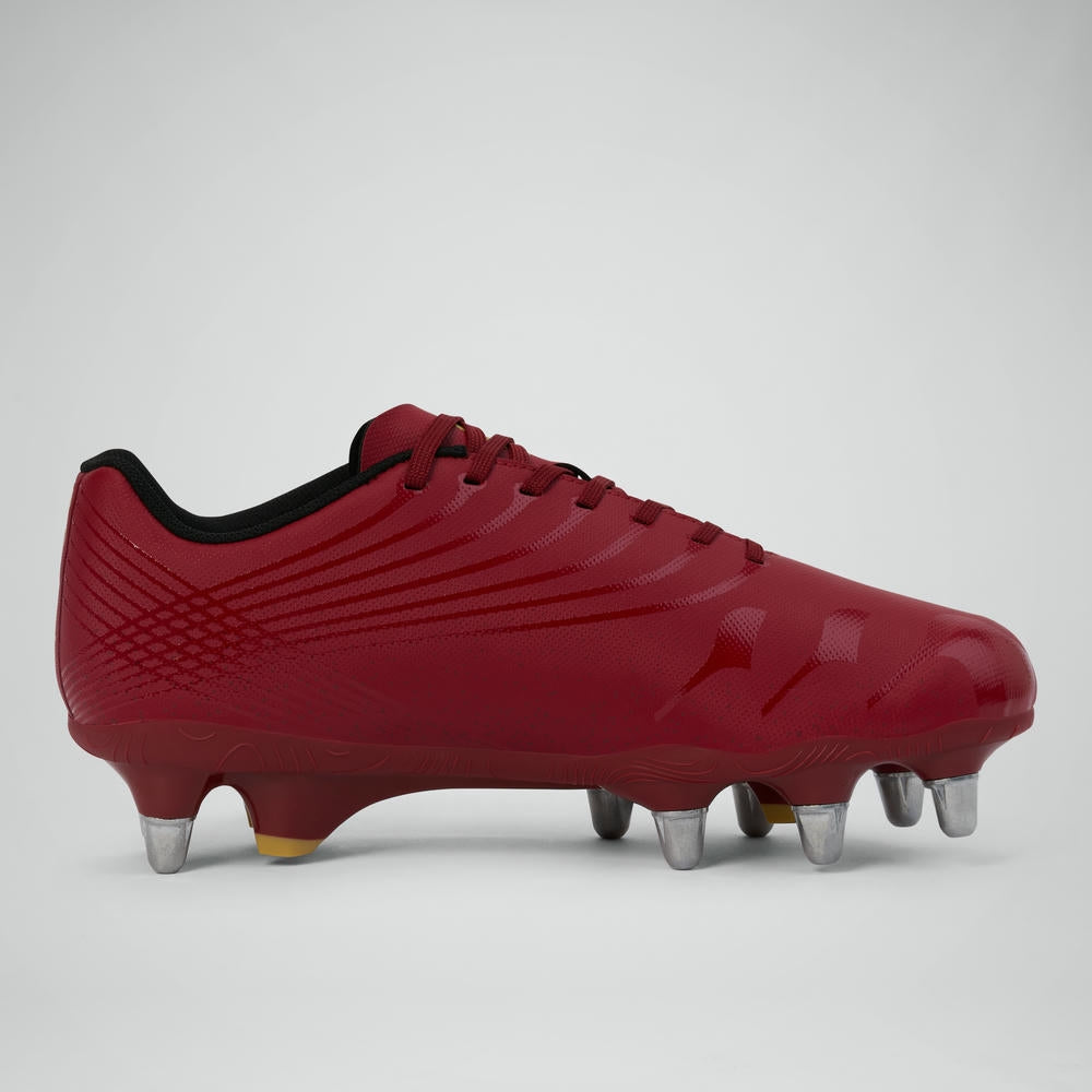 Chaussures de rugby Canterbury Stampede Groundbreak Team SG rouges