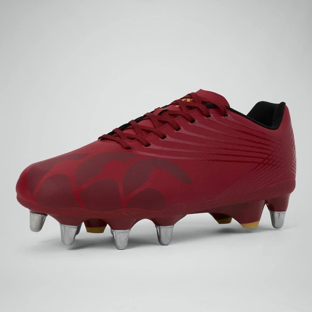 Chaussures de rugby Canterbury Stampede Groundbreak Team SG rouges
