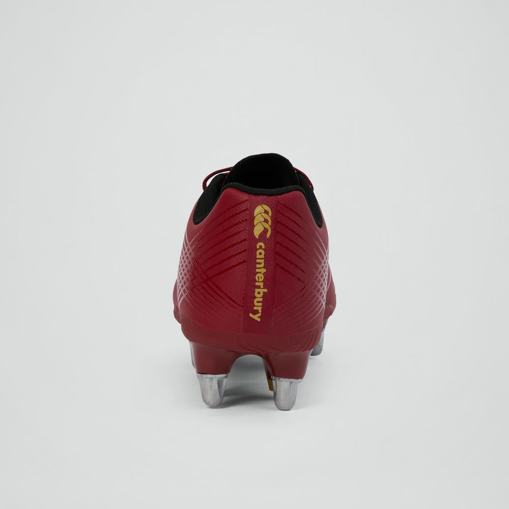 Chaussures de rugby Canterbury Stampede Groundbreak Team SG rouges