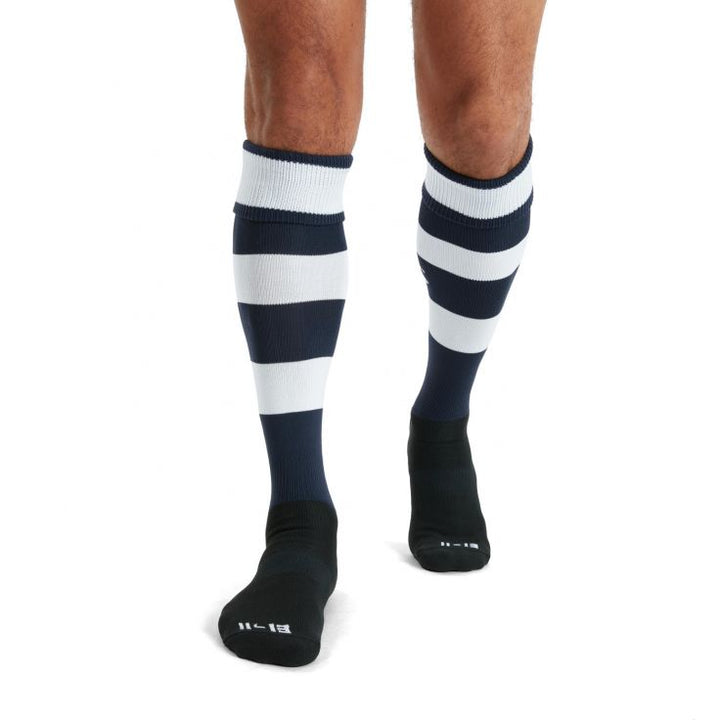 Chaussettes à cerceaux Canterbury Team Bleu marine/Blanc Junior