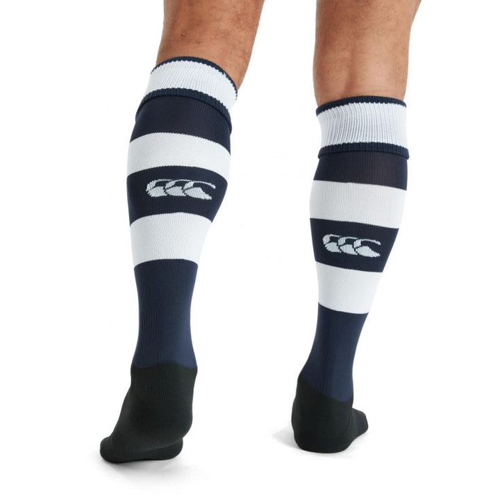 Chaussettes à cerceaux Canterbury Team Bleu marine/Blanc Junior