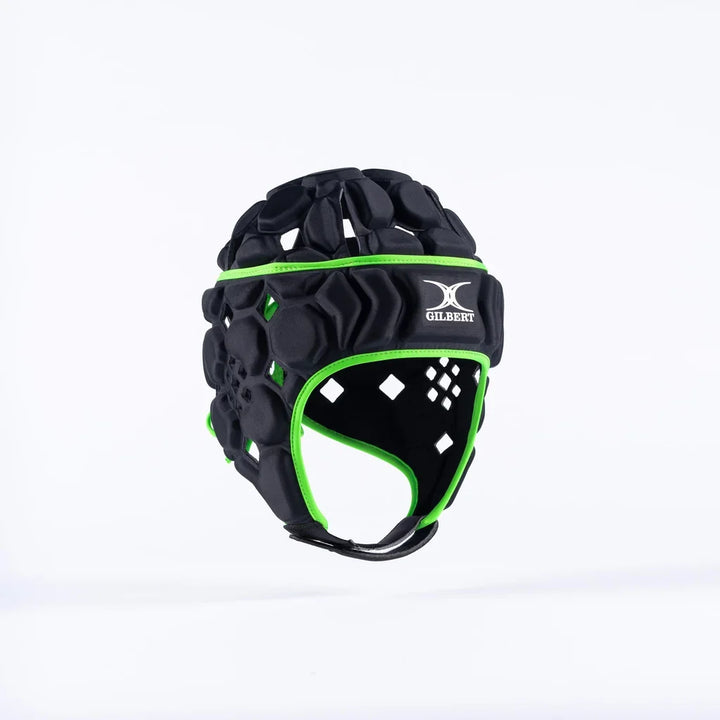 Gilbert Octane Scrumcap Black/Green Junior