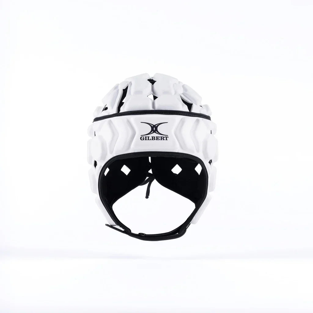 Gilbert Octane Scrumcap White/Black Senior