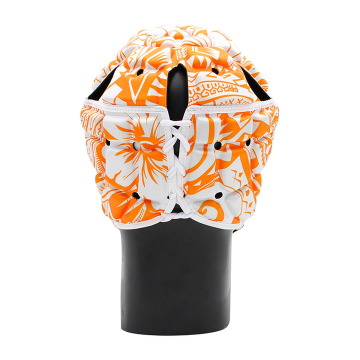 Casque de protection Impact Rugby Tribal Flower Orange