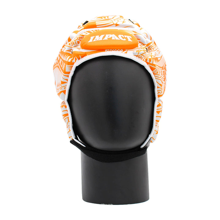 Casque de protection Impact Rugby Tribal Flower Orange