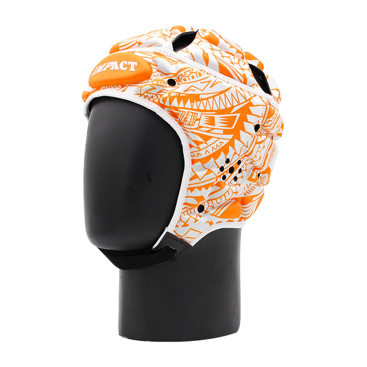 Casque de protection Impact Rugby Tribal Flower Orange