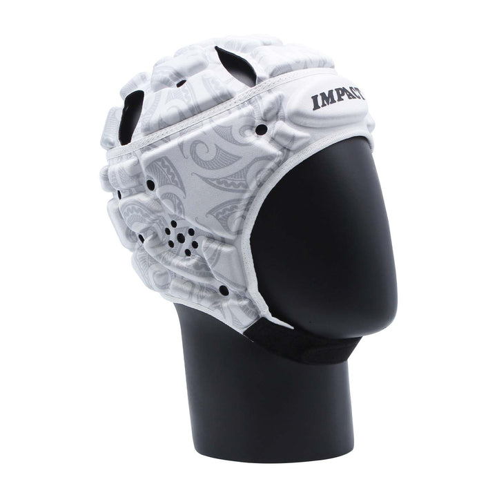 Casque de protection Impact Rugby blanc/gris