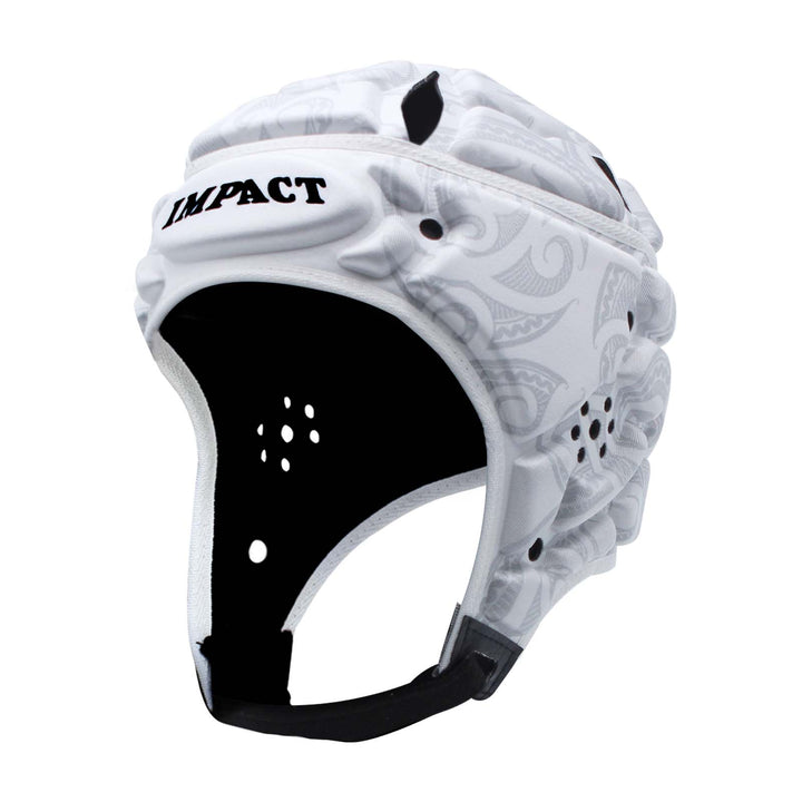 Casque de protection Impact Rugby blanc/gris