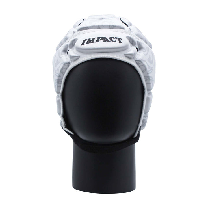 Casque de protection Impact Rugby blanc/gris