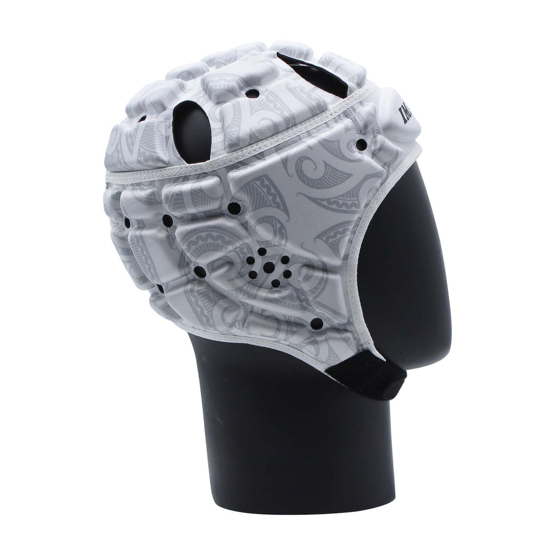 Casque de protection Impact Rugby blanc/gris