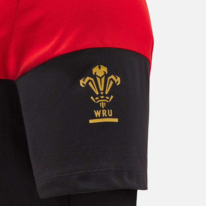 T-shirt Macron Wales Rugby Leisure pour homme