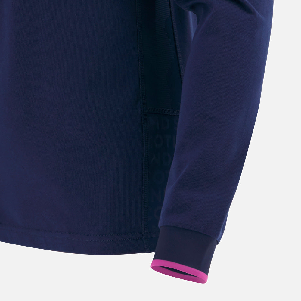 Maillot domicile de rugby Écosse Macron en coton à manches longues 