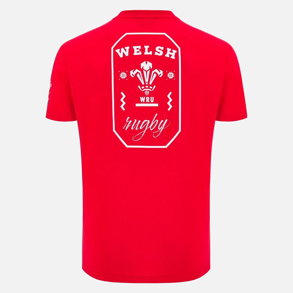 T-shirt Macron Rugby Pays de Galles 2025/26 pour homme