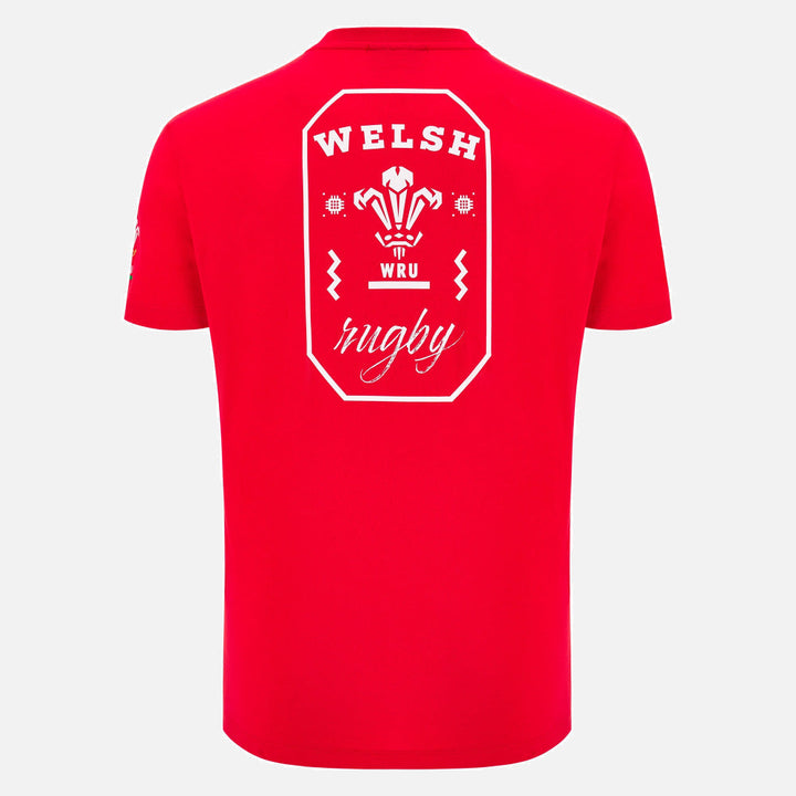 T-shirt Macron Rugby Pays de Galles 2025/26 pour homme