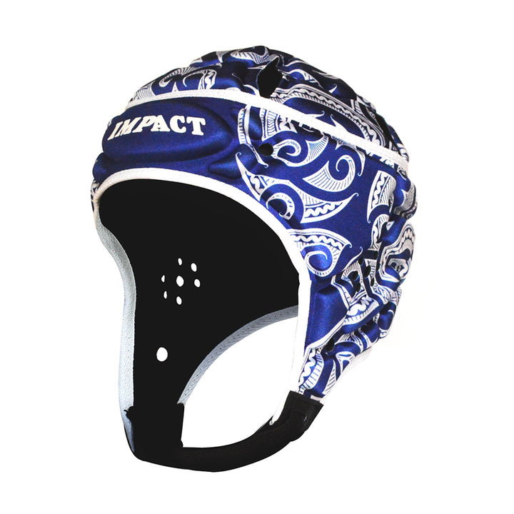 Casque de protection Impact Rugby Tribal Bleu