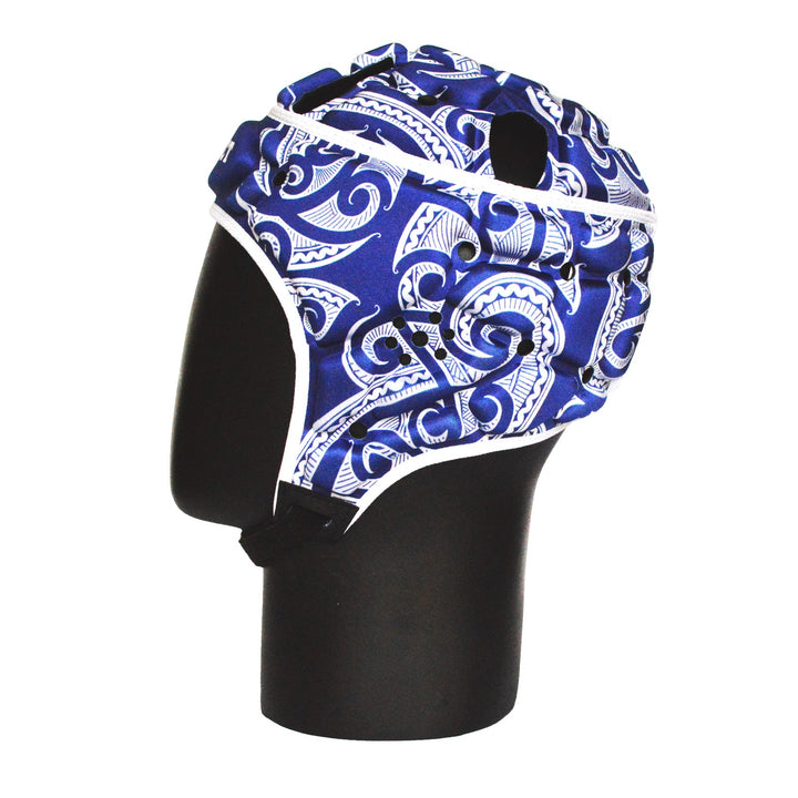 Casque de protection Impact Rugby Tribal Bleu