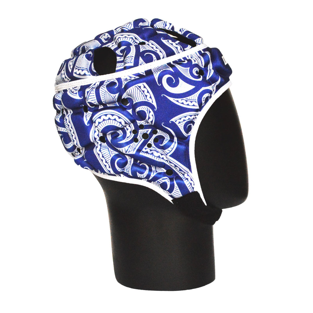 Casque de protection Impact Rugby Tribal Bleu