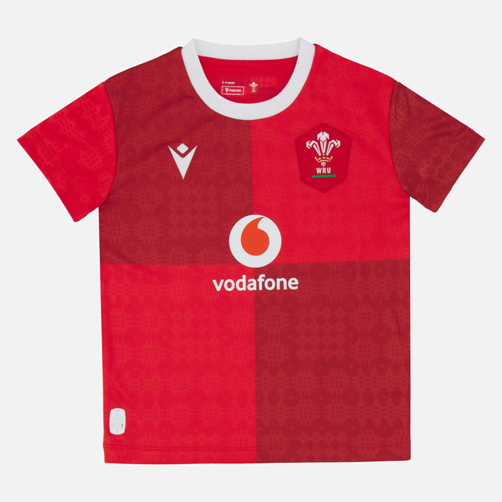 Maillot de rugby Macron Pays de Galles Réplique Domicile 2025/26 Enfant