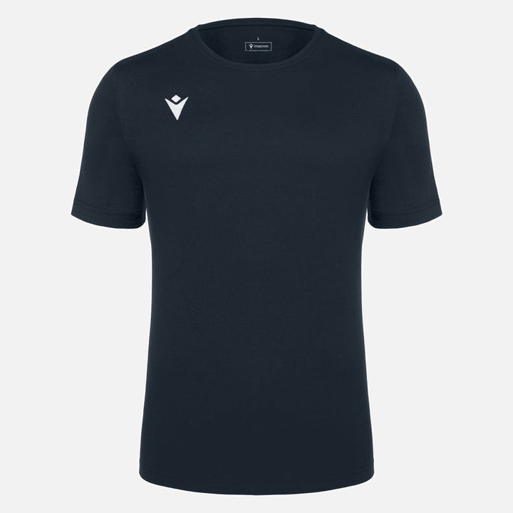 T-shirt Macron Boost Hero en coton pour enfant, bleu marine