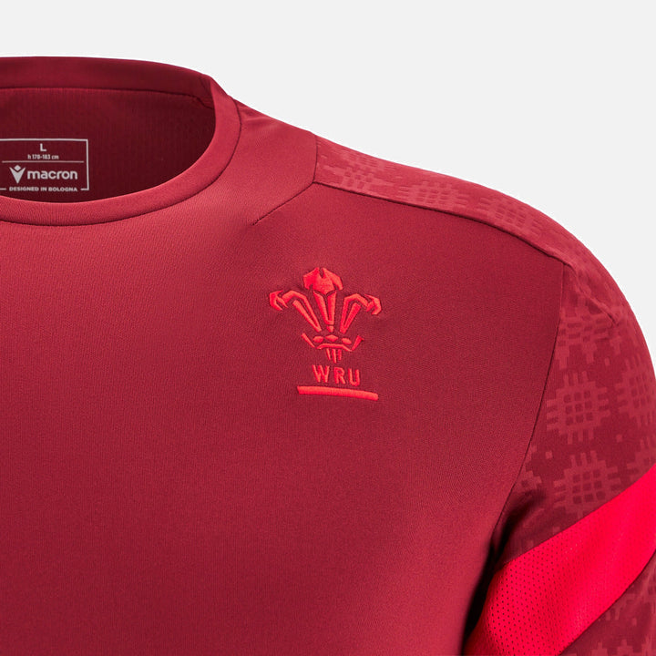T-shirt d'entraînement Macron Rugby Pays de Galles 2025/26 pour homme