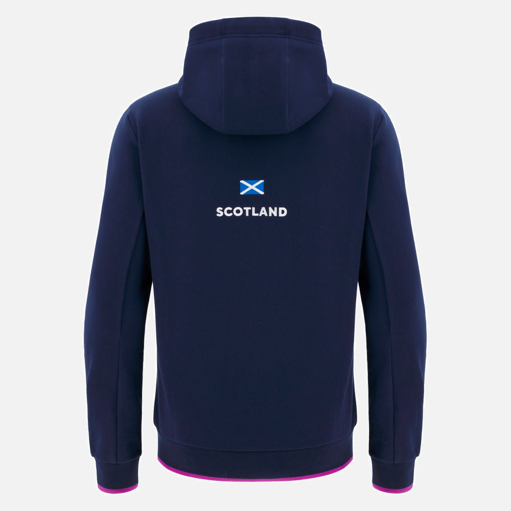 Sweat à capuche de voyage Macron Écosse Rugby 2025/26 pour homme