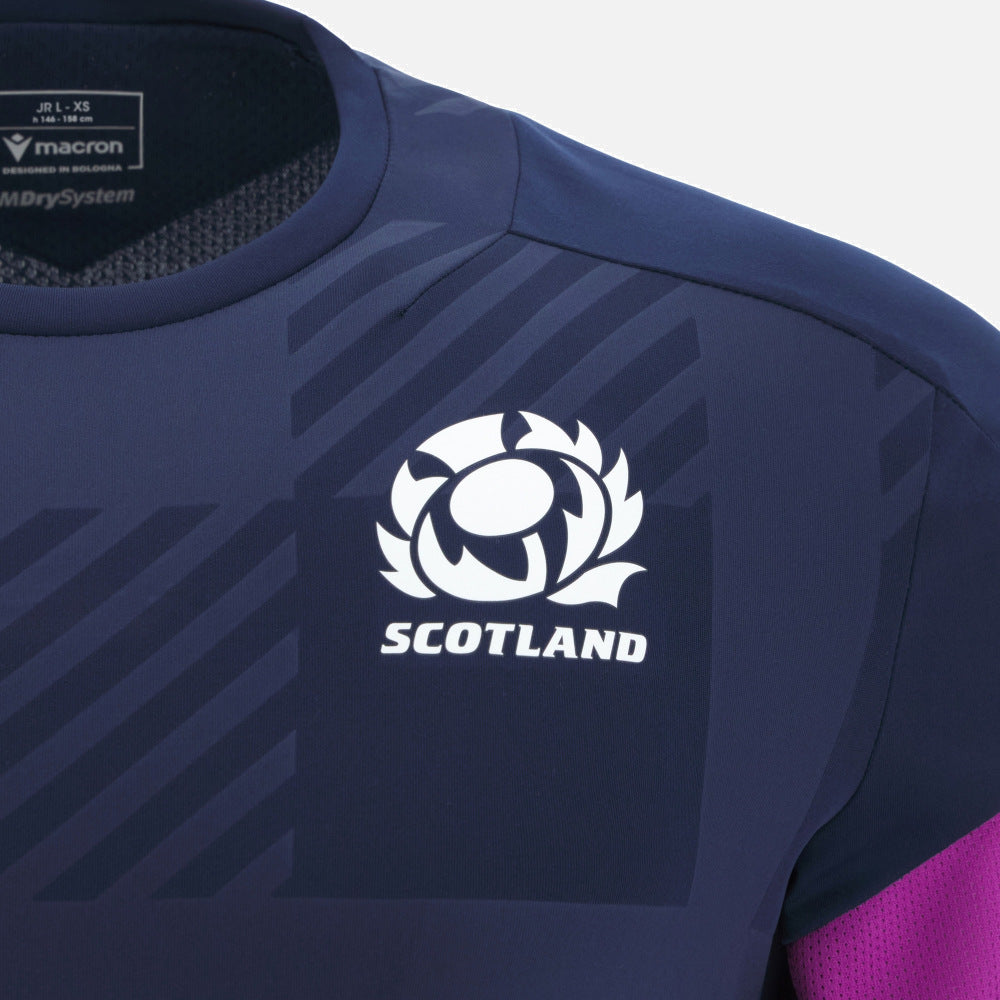 T-shirt d'entraînement Macron Écosse Rugby 2025/26 pour enfants