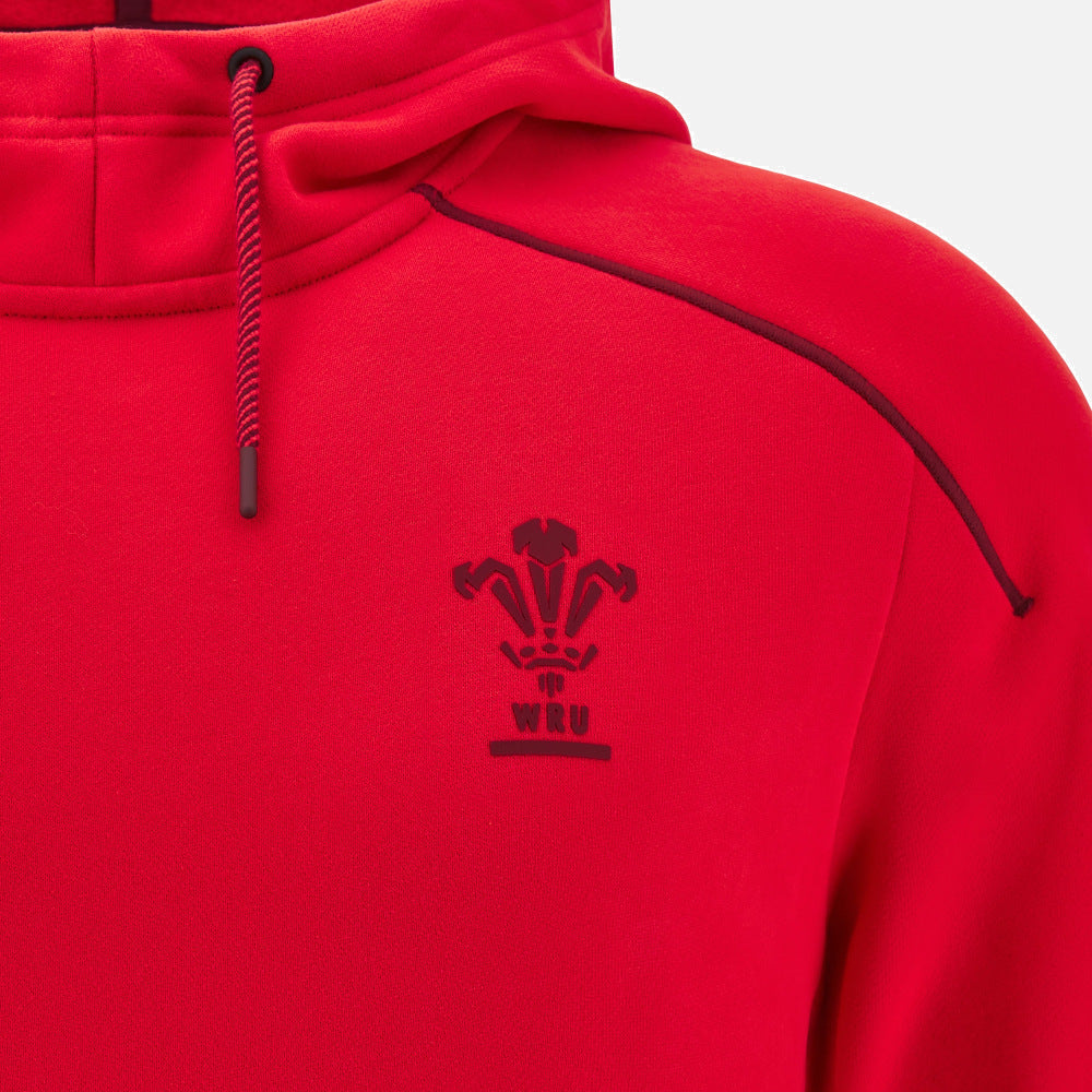 Sweat à capuche Macron Rugby Pays de Galles 2025/26 Travel Yukon pour homme