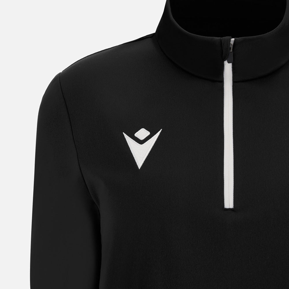 Haut Macron Maira 1/4 Zip Femme Noir