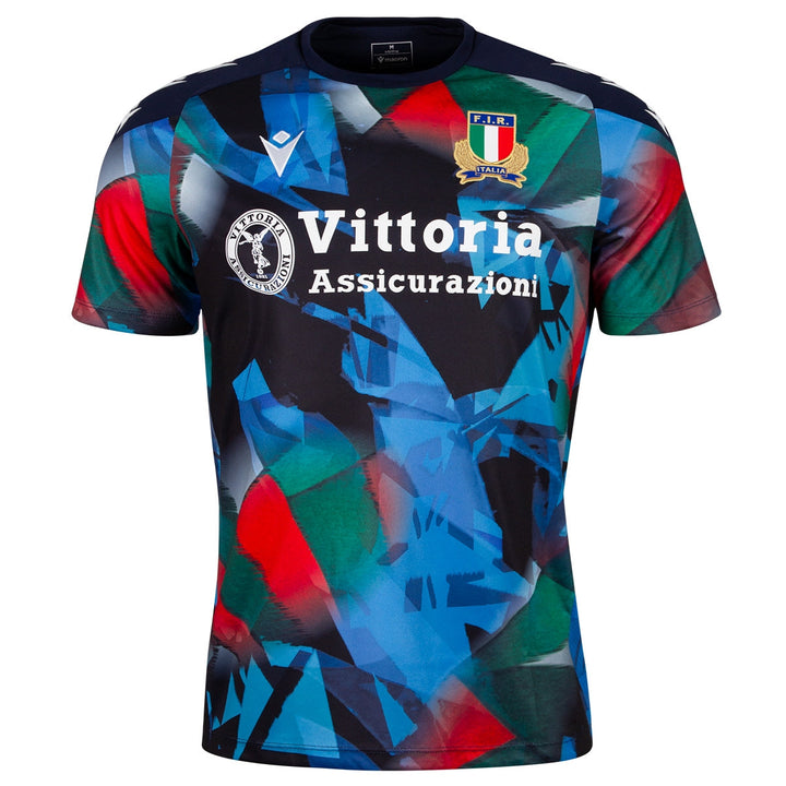 Macron Italië Rugby Training T-shirt Heren