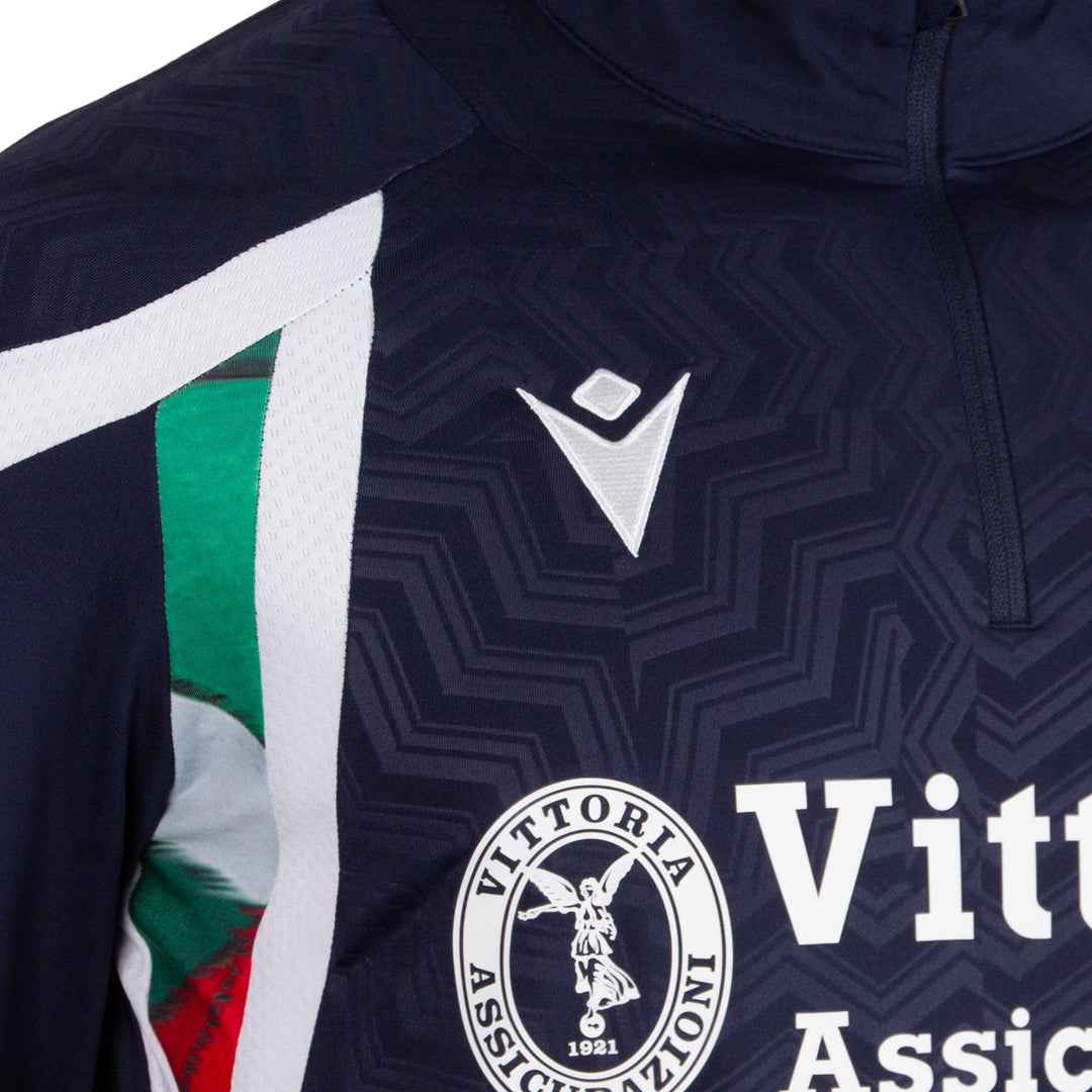 Macron Italië Rugby Training Quarter Zip Heren