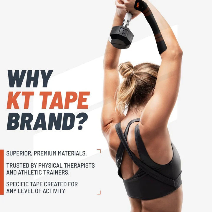 KT Tape Pro Voorgesneden (5 x 25 cm) – 20 pièces