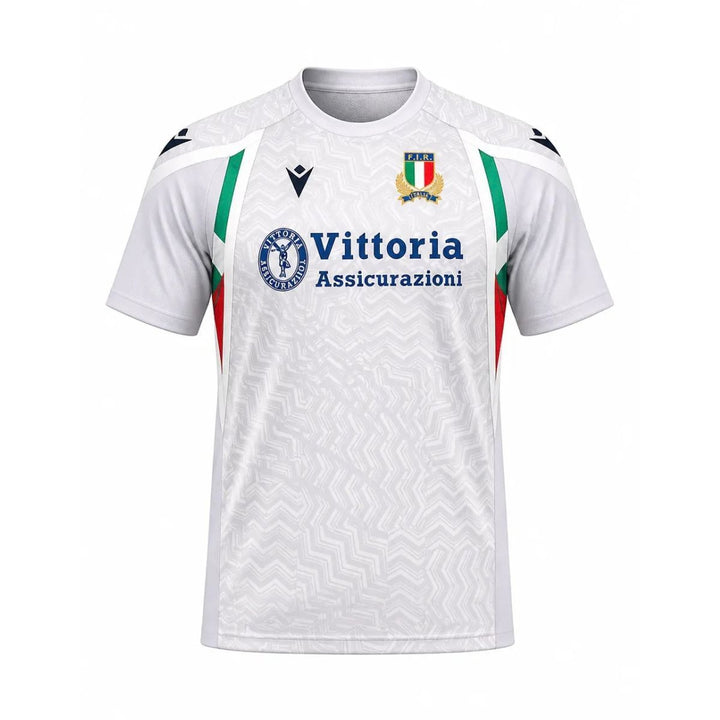 Macron Italië Rugby Training Staff T-shirt Heren