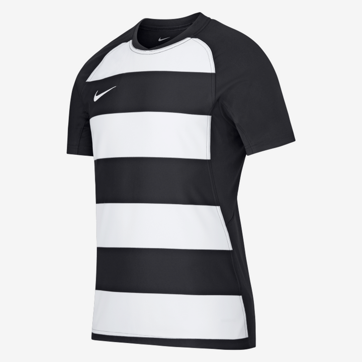 Maglia da rugby Nike Hoop da uomo nera e bianca