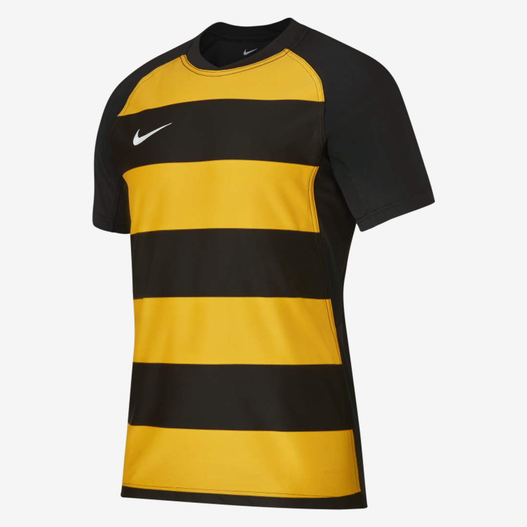 Maillot de rugby Nike Hoop pour homme, doré et noir